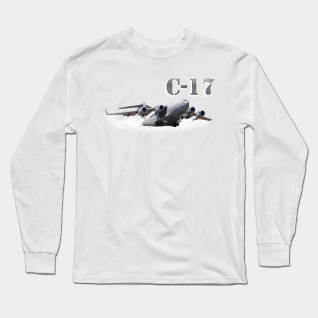 C-17 Globemaster Long Sleeve T-Shirt by sibosssr